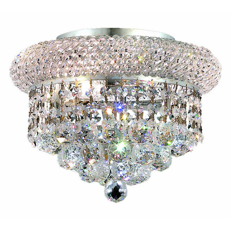 ELEGANT LIGHTING Royal Cut Clear Crystal Primo 3-Light V1800F10C/RC